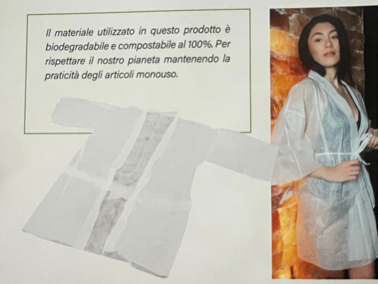 Kimono monouso in TNT compostabile
