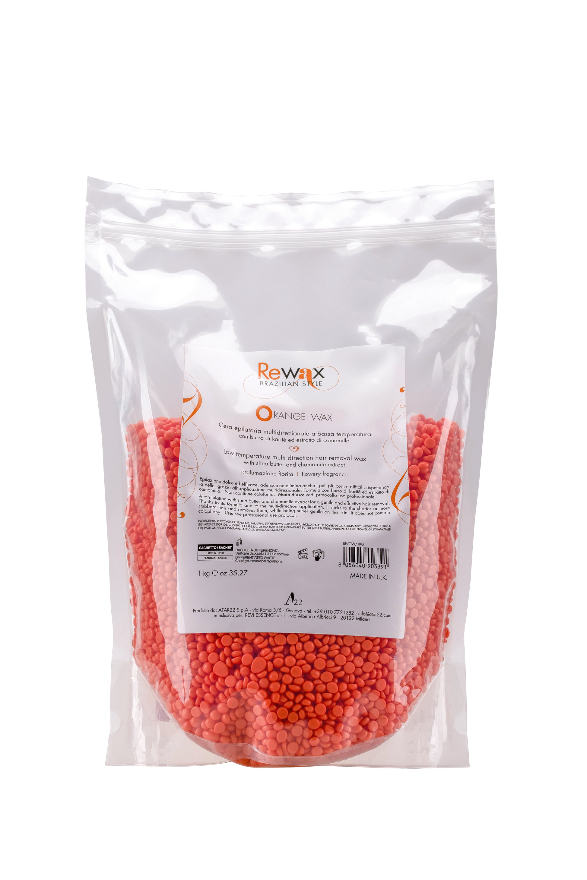 ORANGE WAX 1000 GR